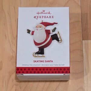Hallmark Skating Santa Ornament 2013